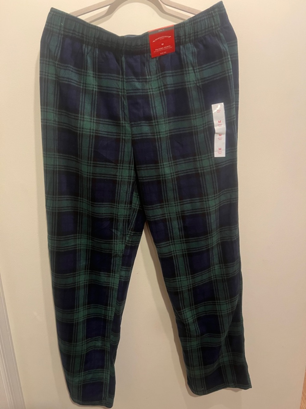 Wondershop Men's Green & Navy Plaid Lounge Pants